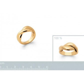 Bague plaqué-or 750/000 3 microns 2278800