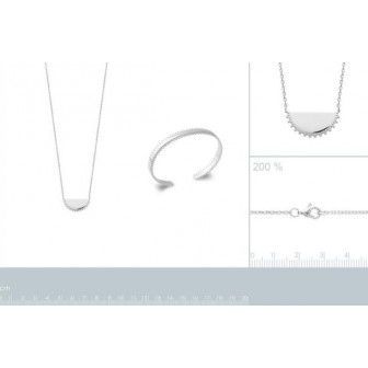 Collier argent rhodié 925/000 721664