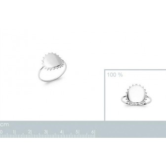 Bague argent rhodié 925/000 7280900