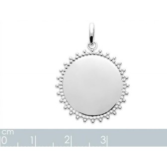 Médaille argent rhodié 925/000 7768800
