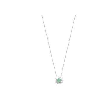 Collier argent rhodié 925/000 Aventurine 87314245