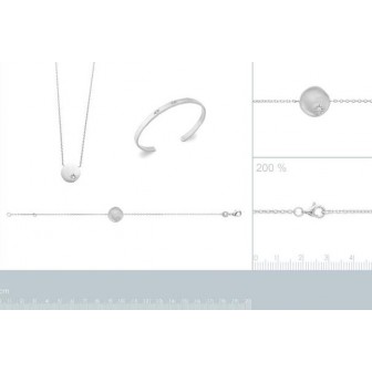 Collier argent rhodié 925/000 oz 87312945