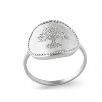 Bague argent rhodié 925/000 Arbre de vie 7283200