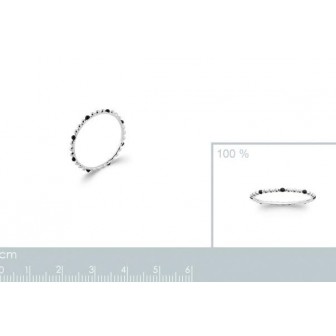 Bague argent rhodié 925/000 email 7283807