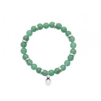 Bracelet acier 316 L Quartz vert 312012