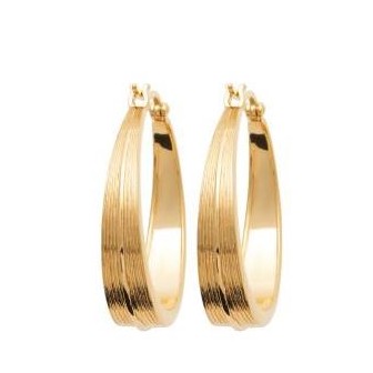 Créoles plaqué-or 750/000 3 microns 2EDC800