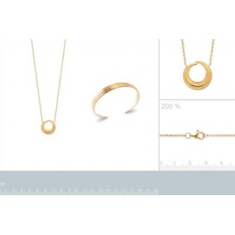 Collier plaqué-or 750/000 3 microns 92169045