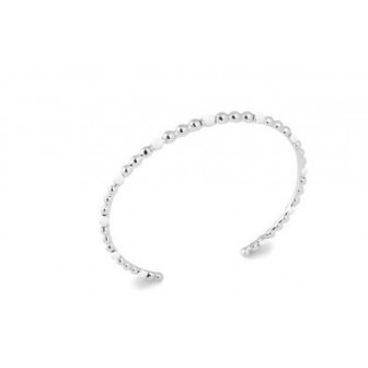 Jonc argent 925/000 rhodié émail EDC711