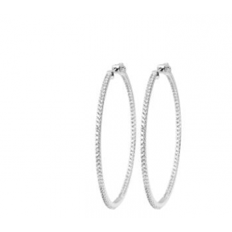 Créoles argent rhodié 925/000 oz 1630310