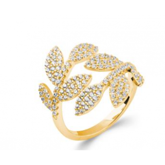 Bague plaqué-or 750/000 5 microns oz 2284310