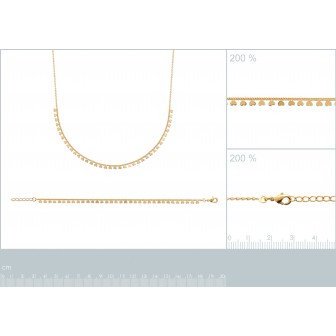 Collier plaqué-or 750/000 3 microns 29098842