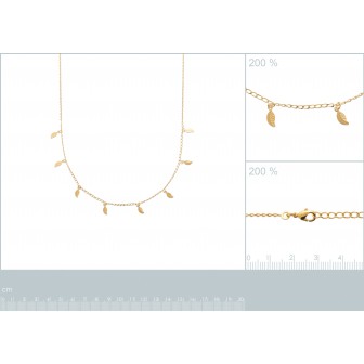 Collier plaqué-or 750/000 3 microns 290991