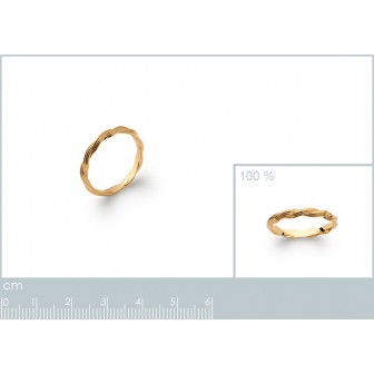 Bague plaqué-or 750/000 3 microns 2277800