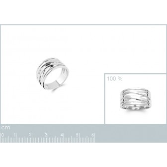Bague argent rhodié 925/000 7284800
