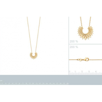 Collier plaqué-or 750/000 3 microns 921703