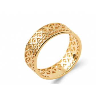 Bague plaqué-or 750/000 3 microns 2287000