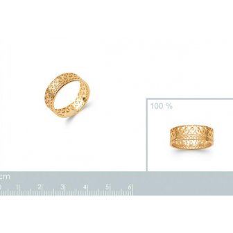 Bague plaqué-or 750/000 3 microns 2287000