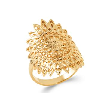 Bague plaqué-or 750/000 3 microns 2287100