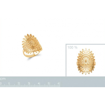 Bague plaqué-or 750/000 3 microns 2287100