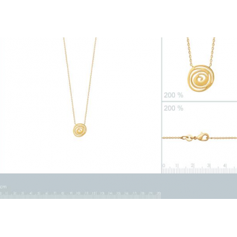 Collier plaqué-or 750/000 3 microns 921713