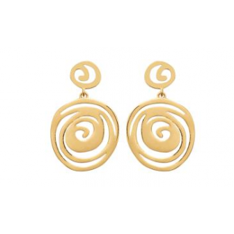 Boucles d'oreilles plaqué-or 3 microns 2570100