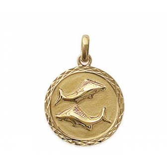 Pendentif plaqué-or 750/000 3 microns horoscope 24EDC102