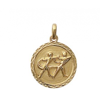 Pendentif plaqué-or 750/000 3 microns horoscope 24821105