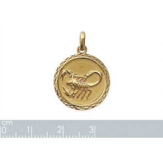Pendentif plaqué-or 750/000 3 microns horoscope 24821110
