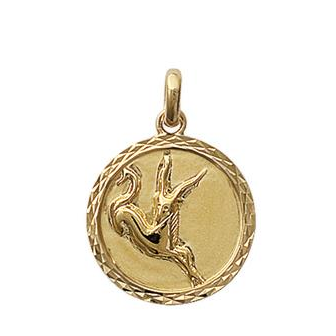 Pendentif plaqué-or 750/000 3 microns horoscope 24821112