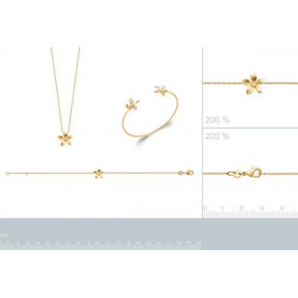 Collier plaqué-or 750/000 3 microns oz 97324345