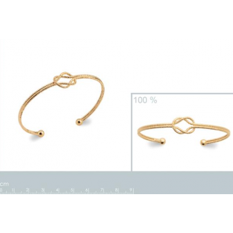 Jonc plaqué-or 750/000 3 microns 921719