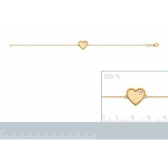 Bracelet plaqué-or 750/000 3 microns oz 973268