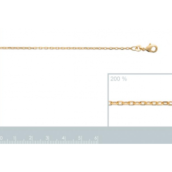 Chaîne plaqué-or 750/000 3 microns 225045