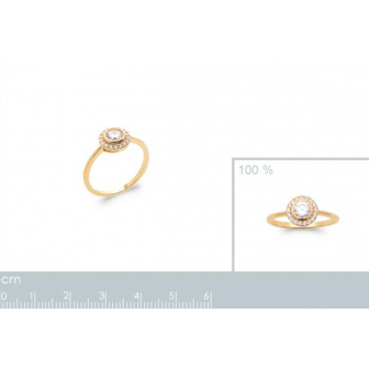 Bague plaqué-or 750/000 5 microns oz 2292610