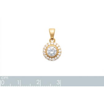 Pendentif plaqué-or 750/000 3 microns oz 2770510