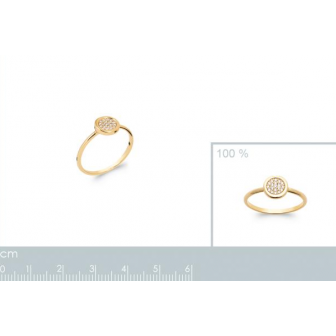 Bague plaqué-or 750/000 5 microns oz 2290010
