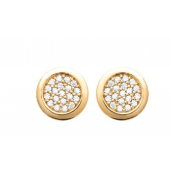 Boucles d'oreilles plaqué-or 750/000 3 microns oz 2572410