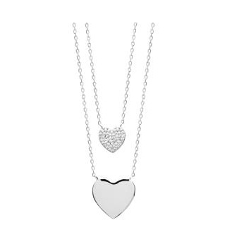 Collier argent rhodié 925/000 oz Spécial Saint Valentin PML252
