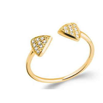 Bague plaqué-or 750/000 5 microns oz 2285410