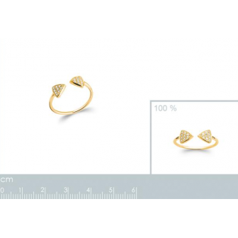 Bague plaqué-or 750/000 5 microns oz 2285410