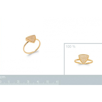 Bague plaqué-or 750/000 5 microns oz 2287410