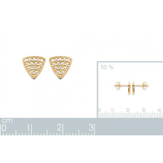 Boucles d'oreilles plaqué-or 750/000 3 microns oz 2567410