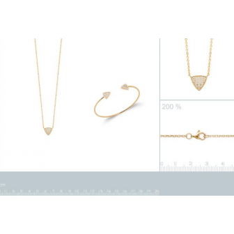 Collier plaqué-or 750/000 3 microns oz 97319645