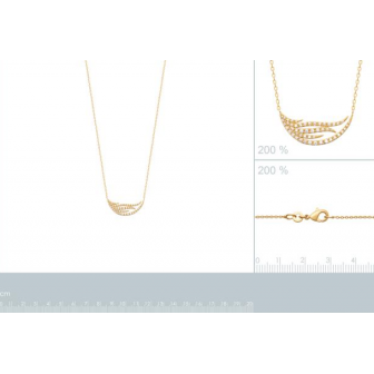 Collier plaqué-or 750/000 3 microns oz 973300