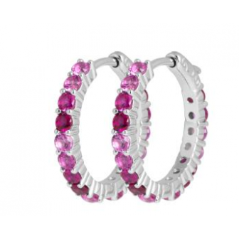 Créoles argent 925/000 rhodié oz 1PML680