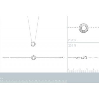 Bracelet argent rhodié oz 87334818