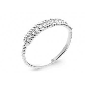 Bague argent rhodié oz 1PML510