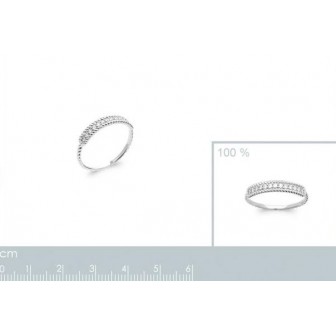 Bague argent rhodié oz 1298510