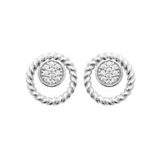 Boucles d'oreilles argent rhodié oz 1578610