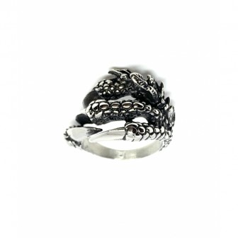 Bague acier griffe de dragon BA147